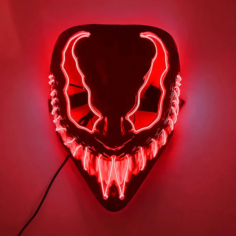 Halloween Lichtgevende LED Masker | voor Griezelig Feestplezier
