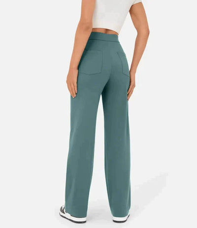 Mandy™ elastische broek met hoge taille